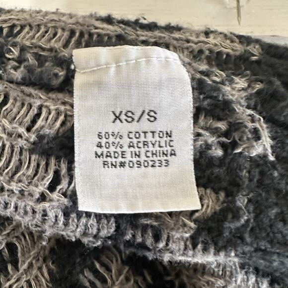 Roxy Cardigan Women Sweater XS/S Blue Green Aztec Tribal Boho Western Open Front - Picture 12 of 14